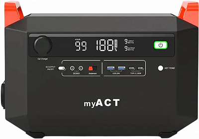 Зарядна станція myAct AP1002 black (998 Вт·год)