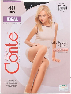 Колготки Conte IDEAL 40 den Nero р. 5 чорний