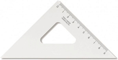 Треугольник равнобедренный, 45/113, прозрачный, 745398 Koh-i-Noor