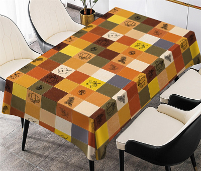 Клеенка на стол UP! (Underprice) с подкладкой 1,37м разноцветный PW399-R1050-1-2