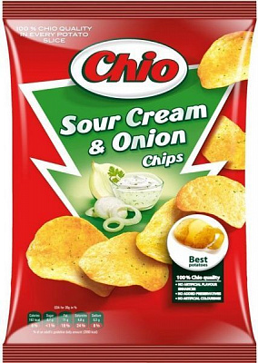 Чипси Chio Сметана та цибуля 150 г (5997312700917)