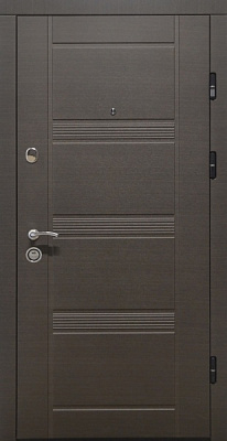 Дверь входная Министерство дверей КС-29+ венге серый горизонт 2050х860 мм правая