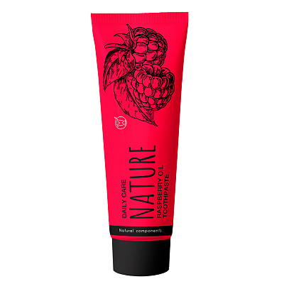 Зубна паста Nature з малиною Daily Care Toothpaste 100 мл 120 г