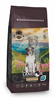 Корм сухой корм для собак пожилого возраста для всех пород LANDOR Senior & Adult Утка и рис 3 кг