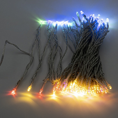 Декоративная гирлянда Altalusse (INL-2402U-80 Multicolor) встроенный светодиод (LED) 80 ламп 10 м 