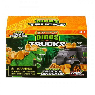 Игровой набор Road Rippers Машинка и динозавр Raptor green 20075