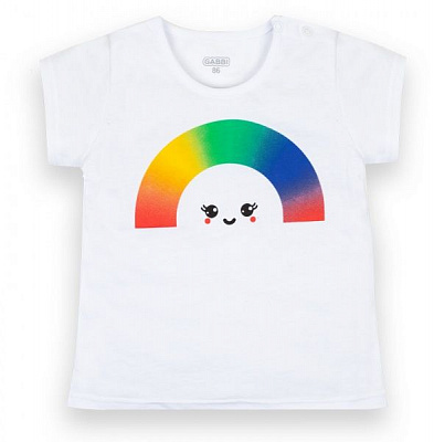 Футболка для девочки GABBI FT-21-5-2/1 р.92 белый 