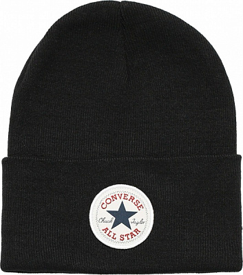 Шапка Converse Chuck Patch Beanie 10022137-001 OSFA черный