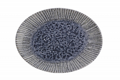 Блюдо овальне IRIS BLUE 26 см Porland