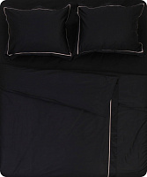 Комплект постельного белья Solid семейный черный La Nuit 