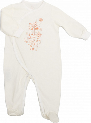 Комбинезон унисекс Модний Карапуз р.74 молочный 303-00021-4 