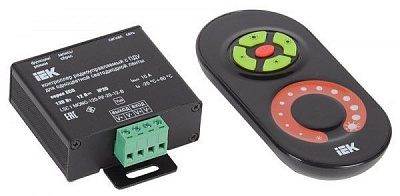 Контролер + пульт 12 В 120 Вт IP20 LSC1-MONO-120-RF-20-12-B 1 канал
