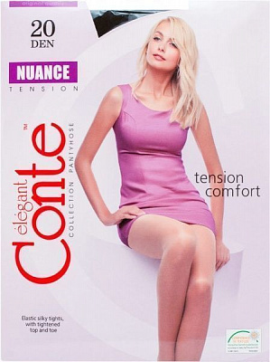 Колготки Conte NUANCE 20 den nero р. 5 черный 