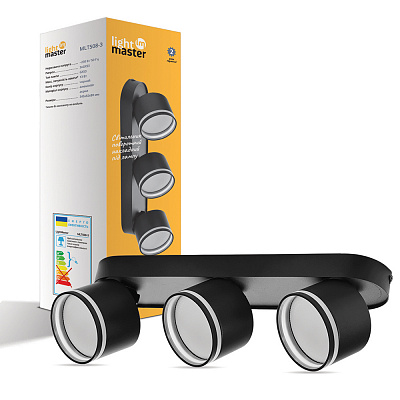 Светильник накладной поворотный LightMaster GX53 черный MLT508-3