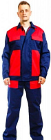 Костюм рабочий Инженер (куртка и брюки) р. 44-46 рост 5-6 сине-красный