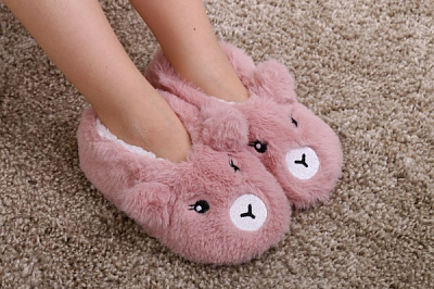 Тапочки детские для девочки Maxwin KIDS Зверюшки Мишка р.26-28 розовый 