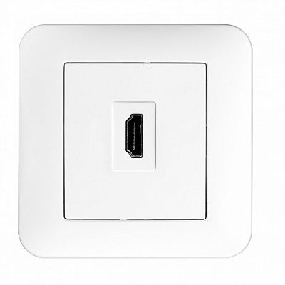 Розетка HDMI Hausmark Luno белый 709-0202-203