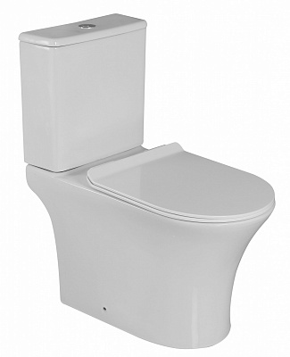Унітаз-компакт ScandiSPA SCADI Rimless, з сидінням Duroplast SLIM soft-close