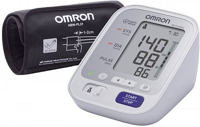 Тонометр Omron M3 Comfort + адаптер S HEM-7134-Е + адаптер S