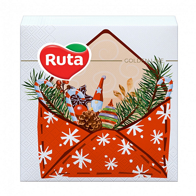 Салфетки столовые Ruta Поздравления 33х33 см 20 шт.