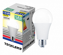 Лампа светодиодная Techlamp 15 Вт A70 матовая E27 220 В 3000 К 