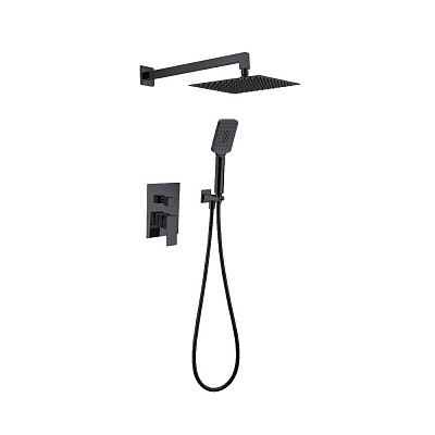 Душевая система скрытого монтажа FADO S.r.l Verona матовая черная MIX06034B