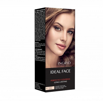 Тональний крем INGRID Ideal Face 10 Light ivory 30 мл