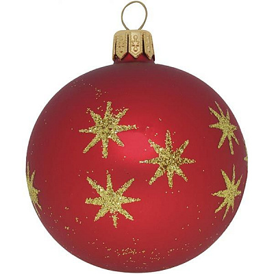 Шар стеклянный d60 7008Н красный