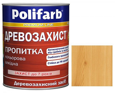 Деревозахисний засіб Polifarb Древозахист сосна мат 0,7 кг