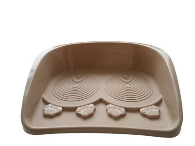 Підставка під миски AnimAll 40,2х31х10 см коричнева