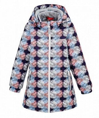 Куртка-парка для девочек JOIKS р.116 темно-синий G-29 