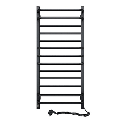 Полотенцесушитель электрический NAVIN Грандис 480х1000 мм Sensor правый с таймером черный муар (12-208053-4810) 