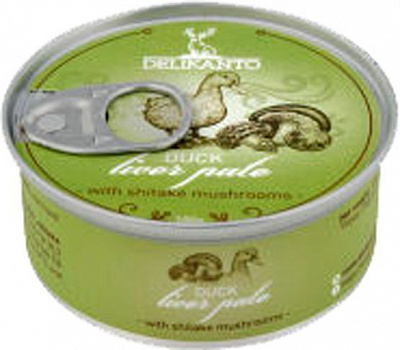 ПаштетТМ Delikanto из печени утки и грибами Шитаки 100 г (4751025310327)