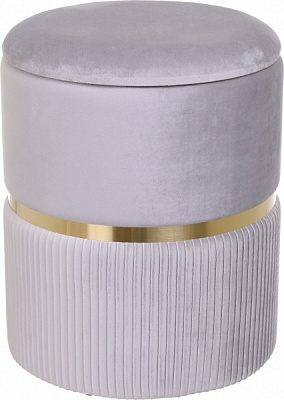 Скриня-пуф Bernard світло-сірий 36х36х44 см