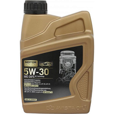 Моторне мастило Motor Gold MID SAPS SAE 5W-30 1 л