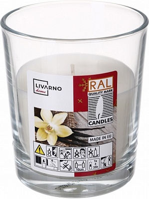 Свеча в стакане Pako-If 80x100мм Ваніль 