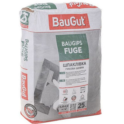 Шпаклевка BauGut BauGips Fuge для швов 25 кг