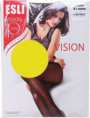 Колготки женские ESLI Vision Classic р. 4 40 den marrone 2 пар 