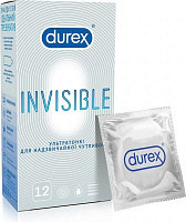 Презервативы Durex INVISIBLE ультратонкие 12 шт.