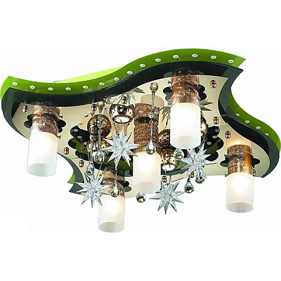 Люстра Altalusse LV203-06 зеленая