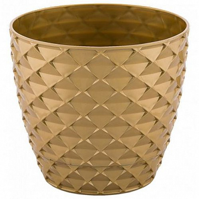 Горшок Serinova KAPADOKYA №3 круглый 2,5 л золото (KAP3-Altin 11383) 