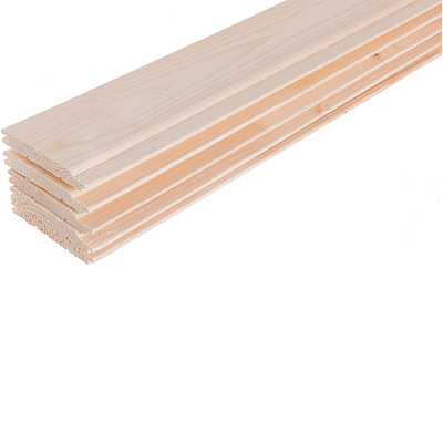 Вагонка деревянная 1c еловая срощенная 14x120x3000 мм (уп. 5 шт.)