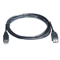 Кабель Real-El USB2.0 AM-AF 1.8 м черный