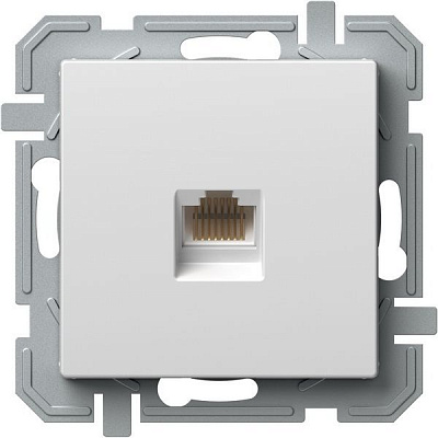 Розетка компьютерная TEM Logiq PC RJ45 Cat 5e белый KQ37PWXO-U
