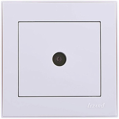 Розетка TV прохідна Lezard Rain білий 703-0288-130
