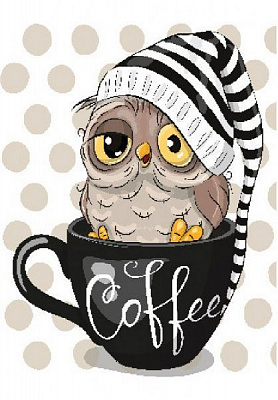 Постер Сова (coffee) Posterclub 