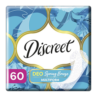 Прокладки ежедневные Discreet Deo Spring Breeze 60 шт.