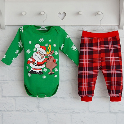 Комплект Blanka Санта зелений р.86 110098