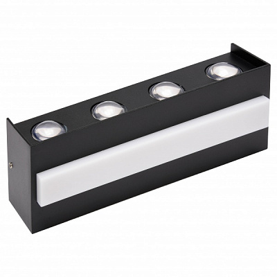 Светильник уличный настенный HOROZ ELECTRIC TWIST-15 1x15 Вт черный 076-042-0015-050 