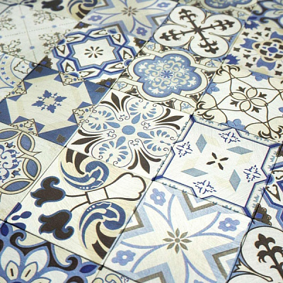 Декоративная панель EMERGO самоклеющая Квадрат Mandala Синій Home Inspire 